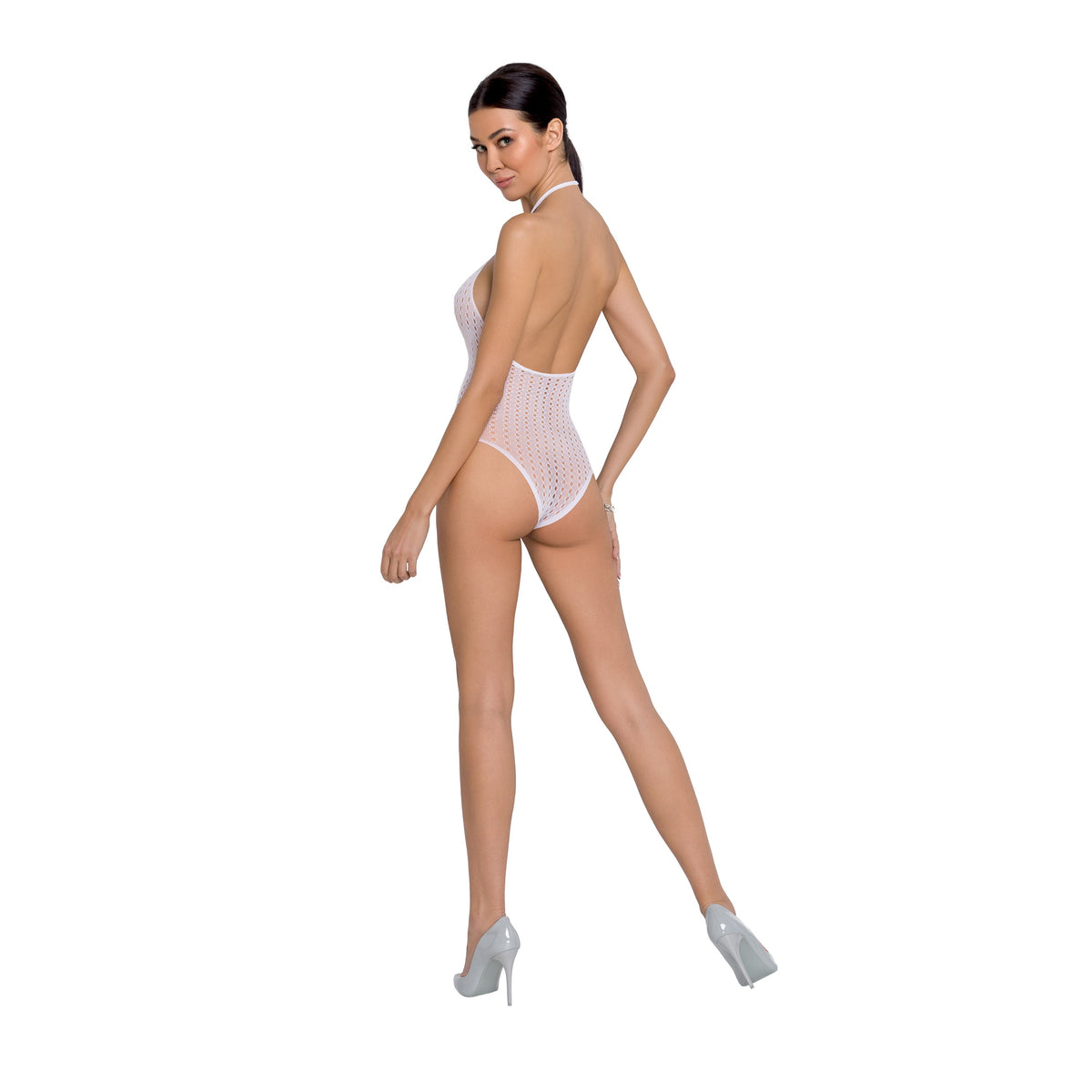 PASSION EROTIC LINE TEDDY BS088 WHITE