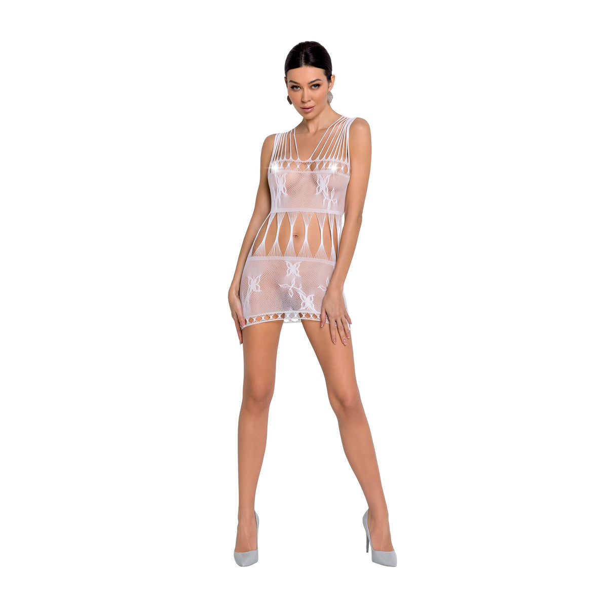 PASSION EROTIC LINE DRESS BS090 WHITE