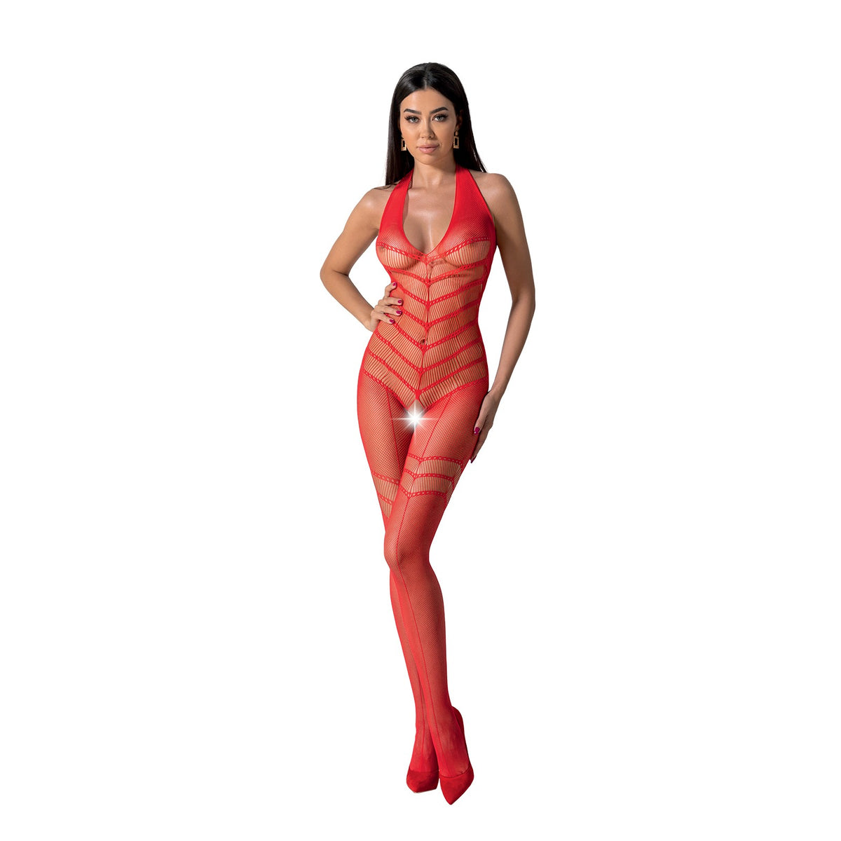 PASSION EROTIC LINE BODYSTOCKING BS100 RED