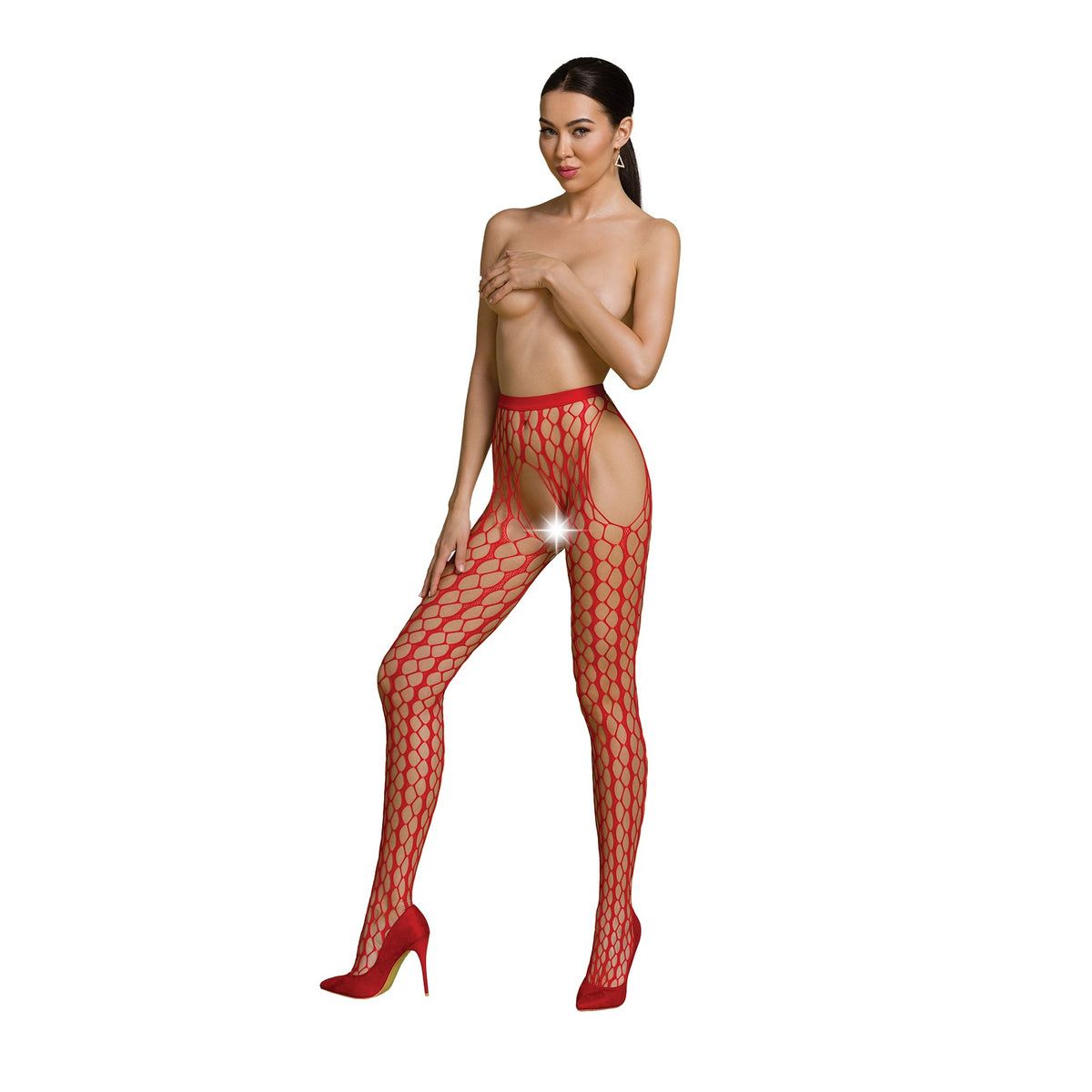 COLLANTS S007 VERMELHAS ECO COLLECTION PASSION - Lust Sexshop