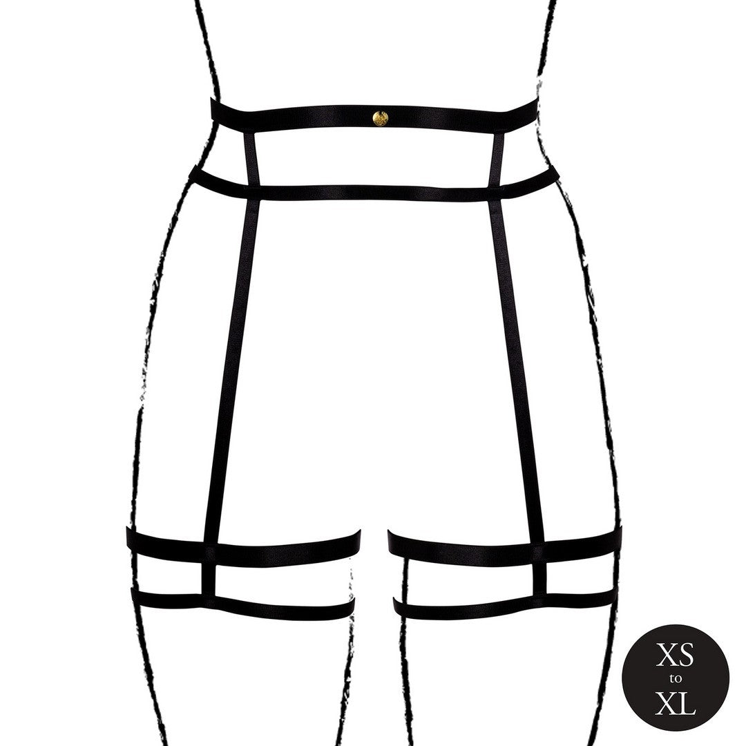 CINTO DE LIGAS DOUBLE STRAP PRETO LE DÉSIR