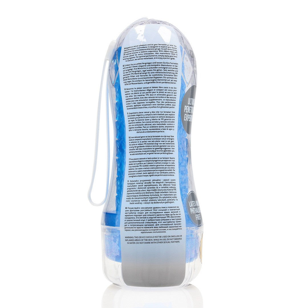 REALROCK EASY RIDER TEXTURED MASTURBATOR BLUE