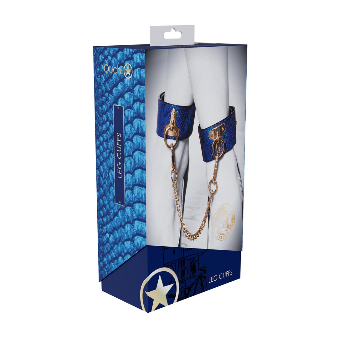 OUCH! FLORENCE COLLECTION LEG CUFFS BLUE