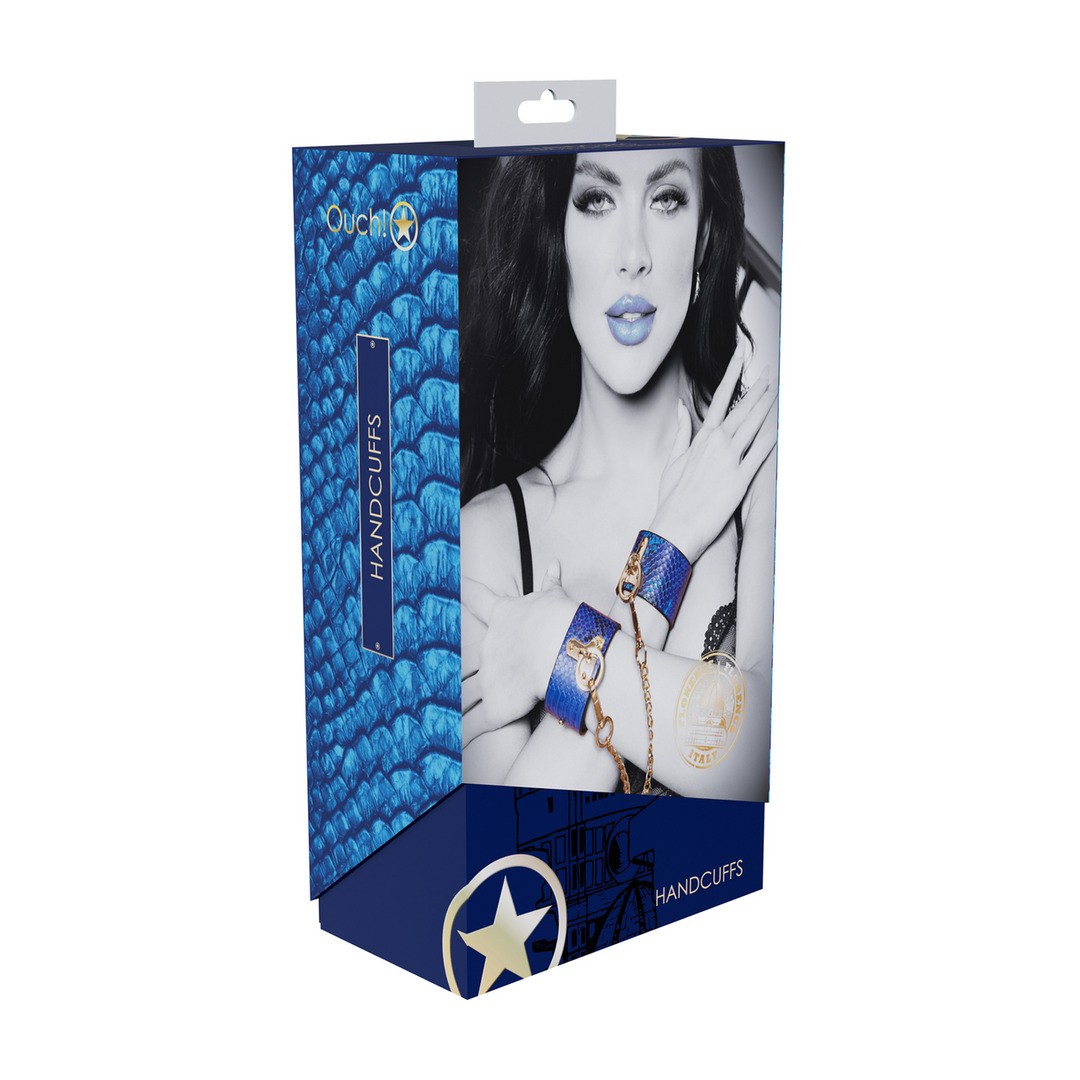 OUCH! FLORENCE COLLECTION HANDCUFFS BLUE
