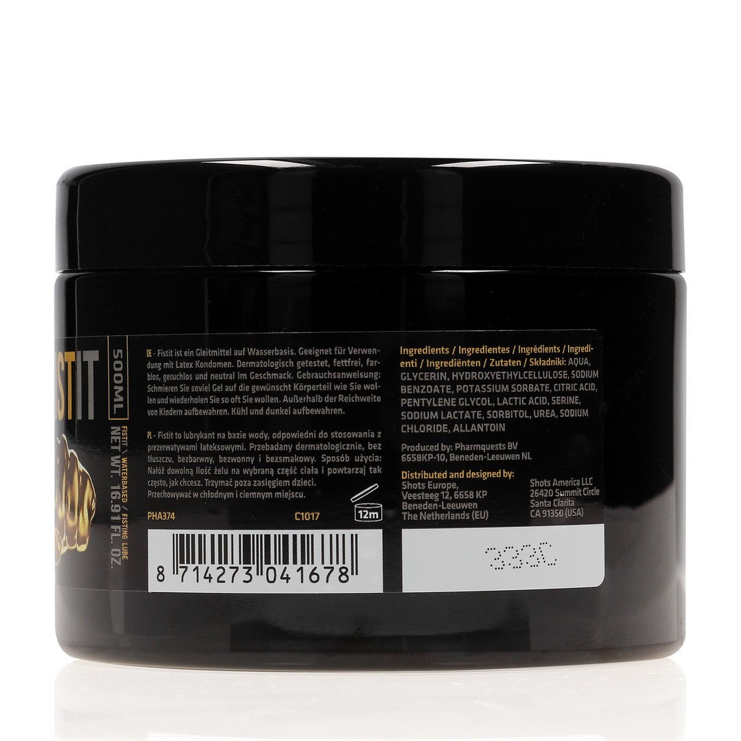 LUBRICANTE A BASE DE AGUA PARA FISTING 17 FL OZ 500 ML FIST IT 
