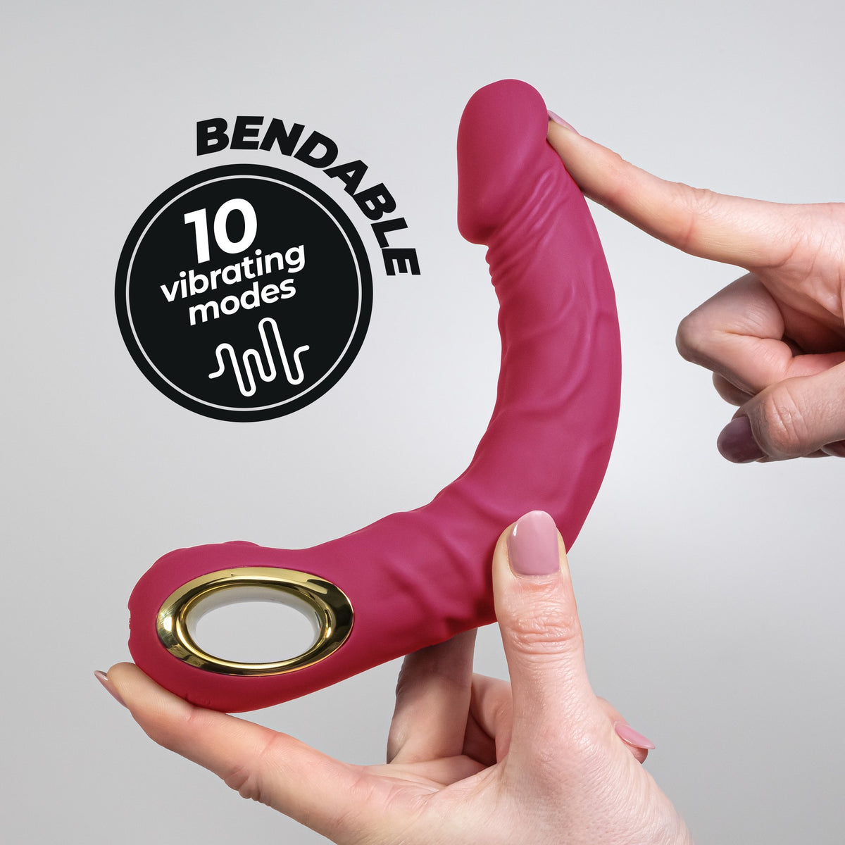 VIBRADOR FLEXIBLE MAGNUS BEND ROSA CRUSHIOUS