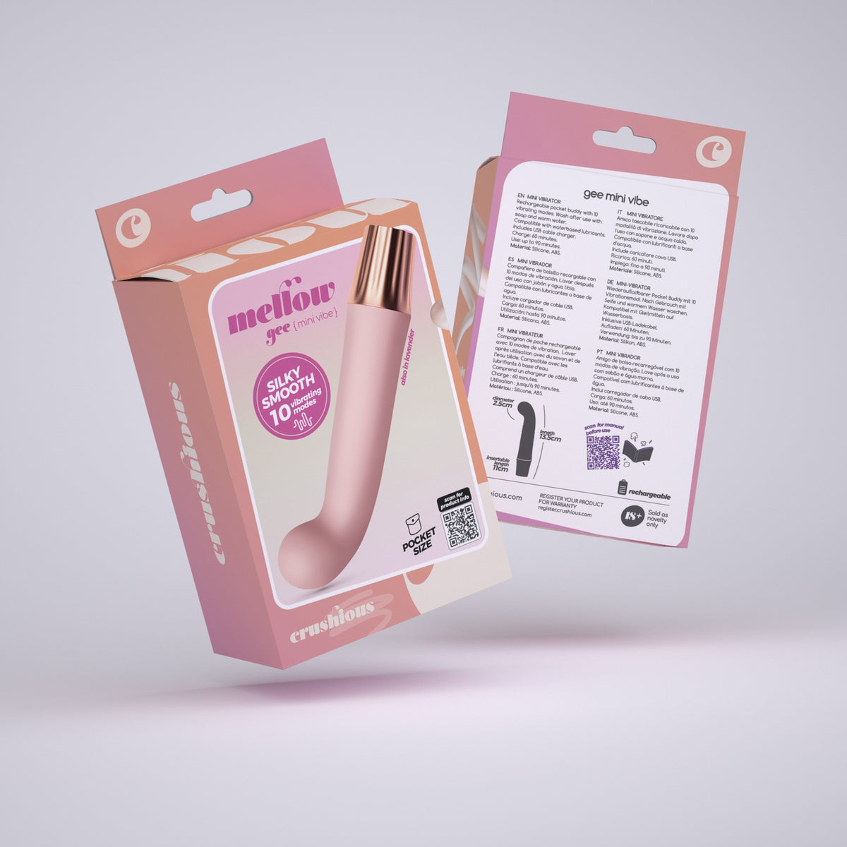 CRUSHIOUS MELLOW GEE MINI VIBRATOR PINK