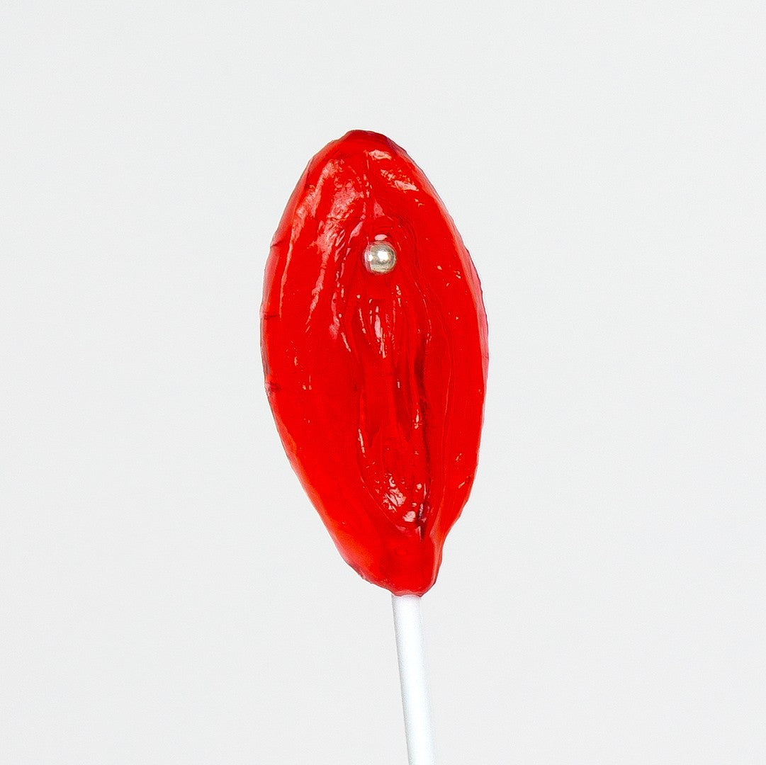 CHUPA-CHUPA DE GOMA EM FORMA DE VULVA SECRET PLAY - Lust Sexshop
