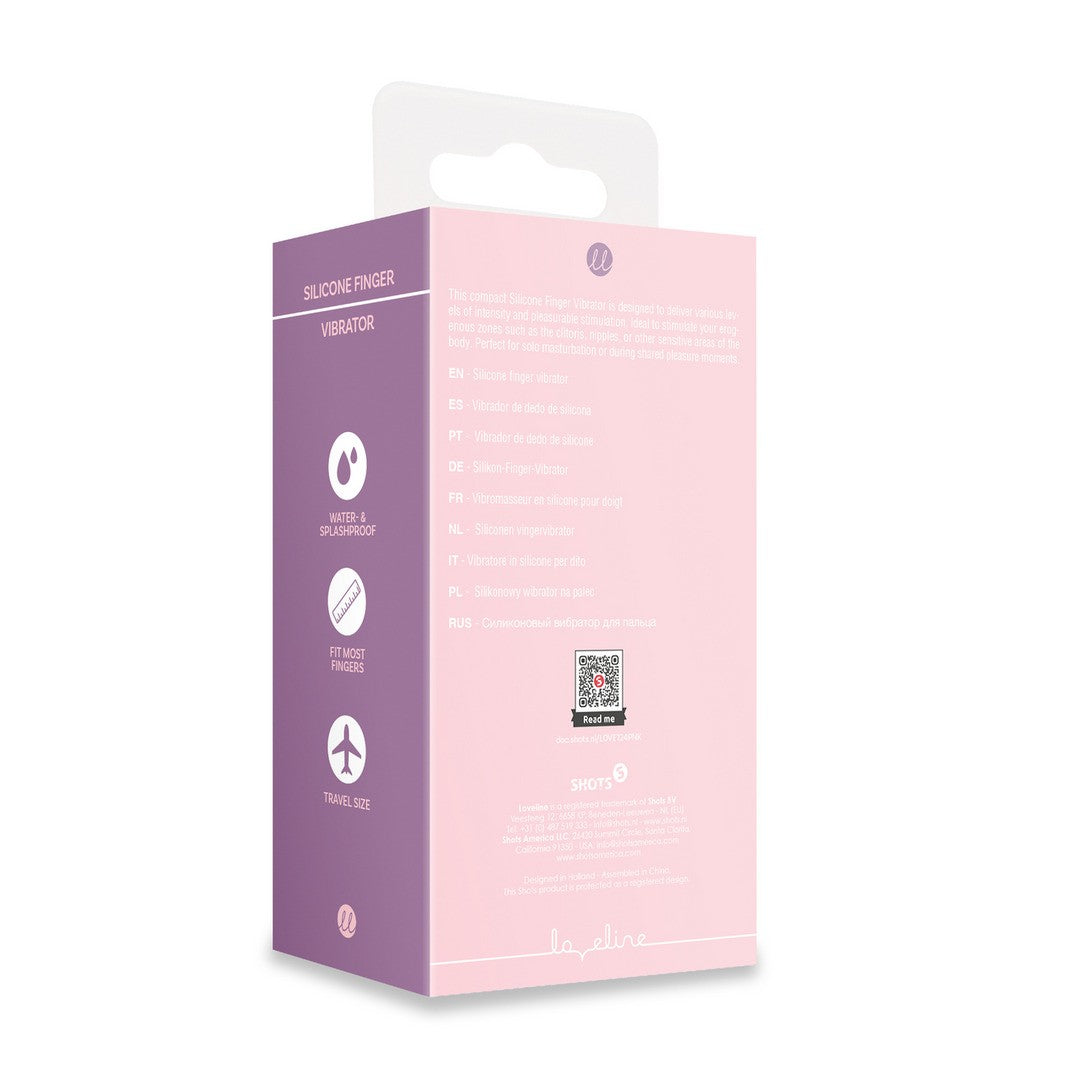LOVELINE SILICONE FINGER VIBRATOR TOUCH OF PINK