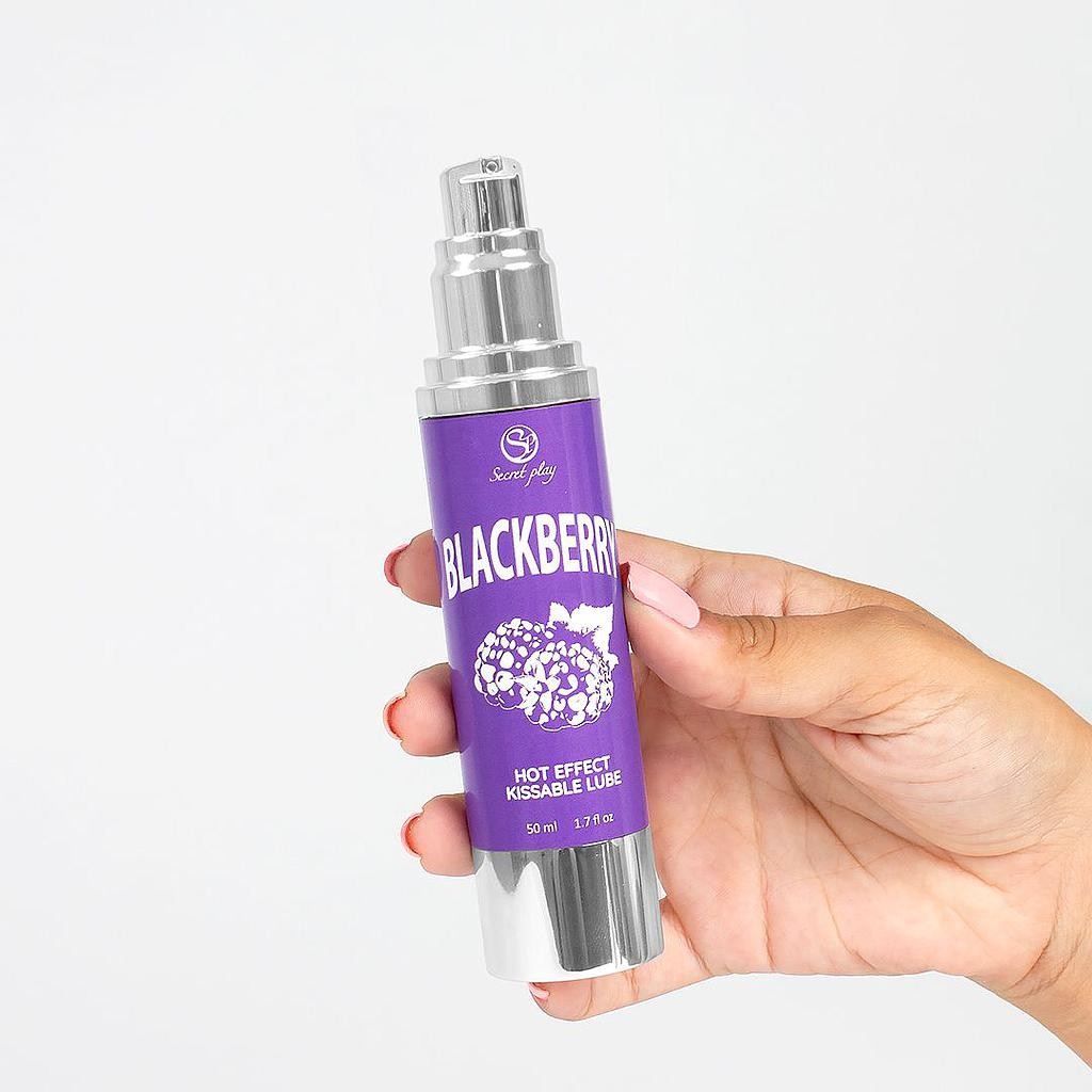 LUBRICANTE DE EFECTO CALOR CON SABOR A MORA 50 ML SECRET PLAY