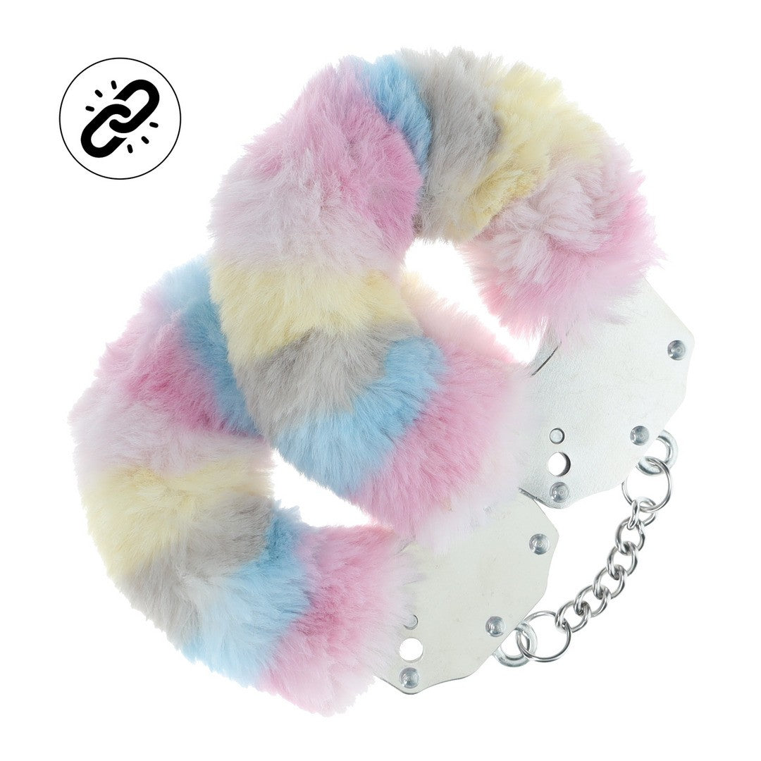 ESPOSAS DE FELPA HEAVY-DUTY FLUFFY POWDER MULTICOLOR 2 OUCH!