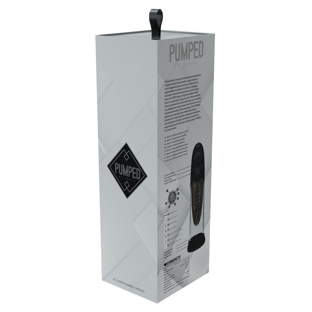 BOMBA AUTOMÁTICA PARA EL PENE CON IA AQUA-PRO NEGRO PUMPED