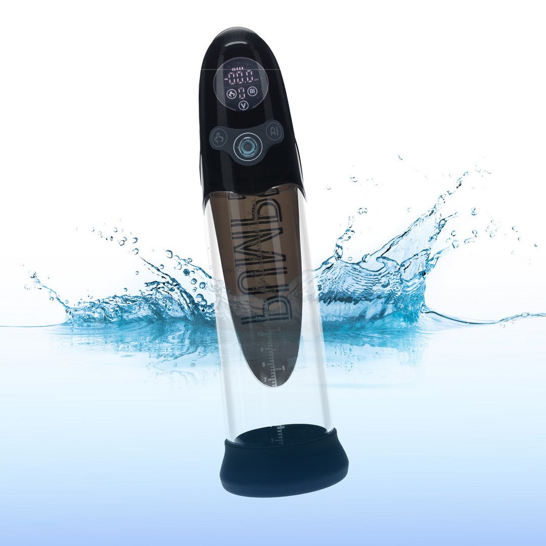 BOMBA AUTOMÁTICA PARA O PÉNIS COM IA AQUA-PRO PRETO PUMPED