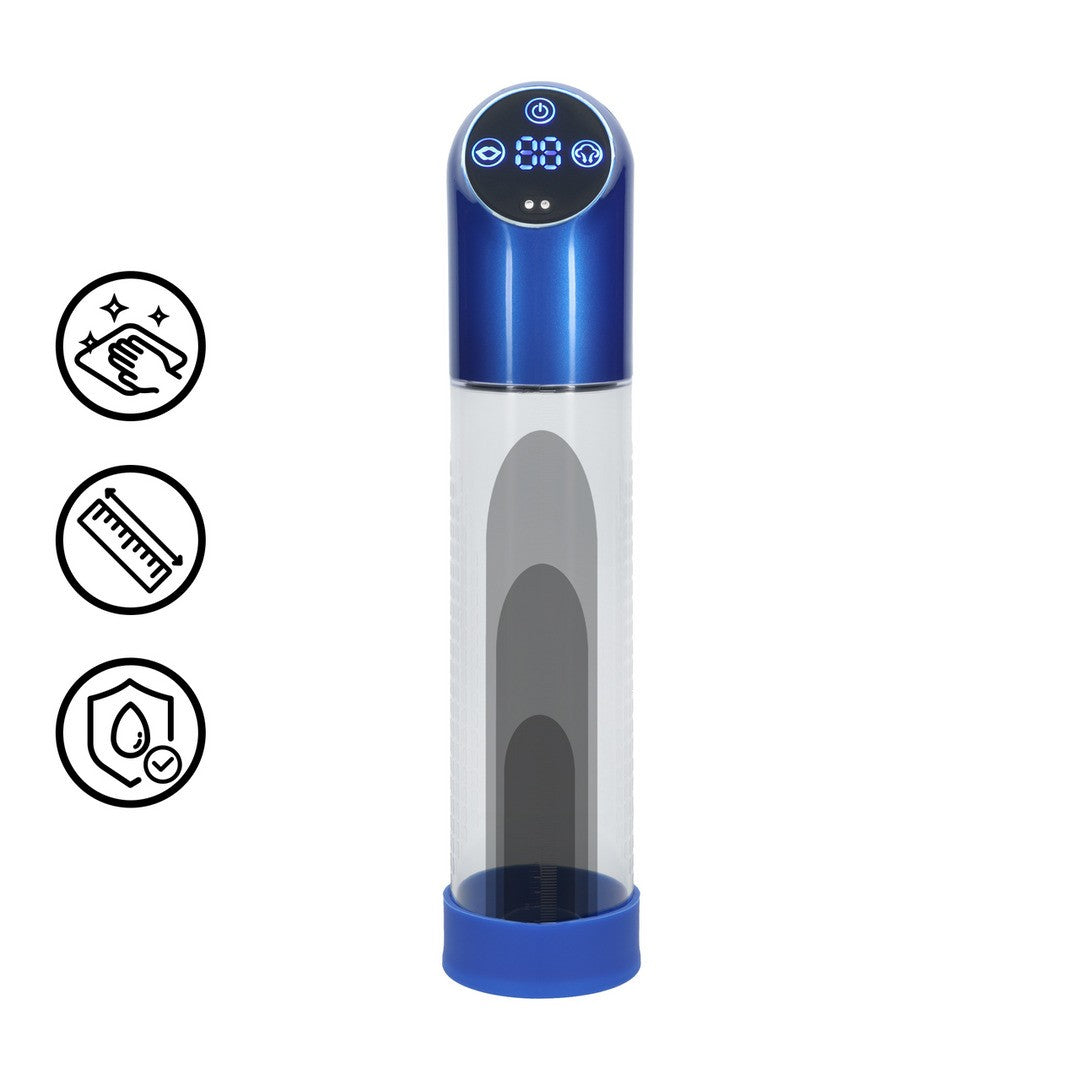 BOMBA AUTOMÁTICA PARA PÉNIS METAL BLUE PUMPED