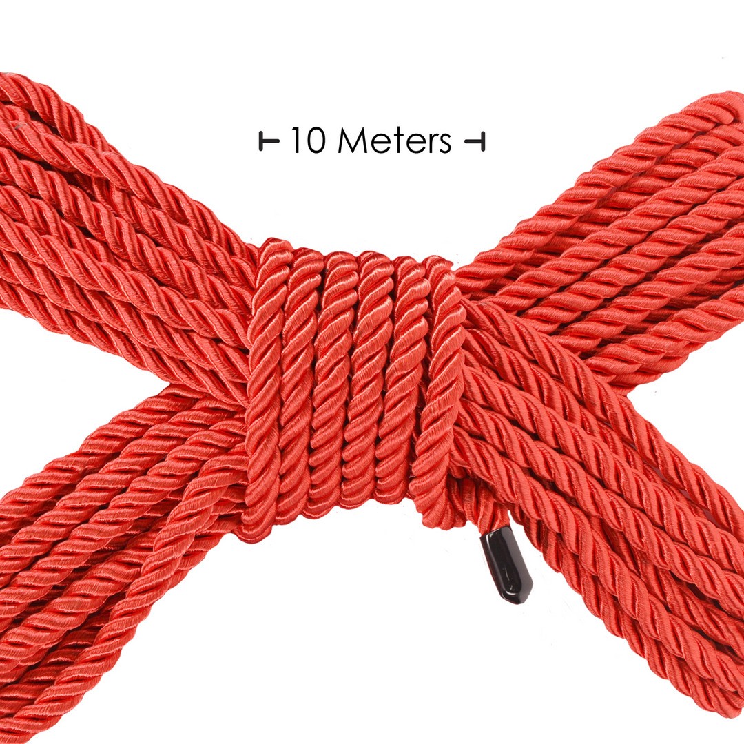 CORDA DE POLIÉSTER PARA BONDAGE 32.8 FT /10 M VERMELHO OUCH!