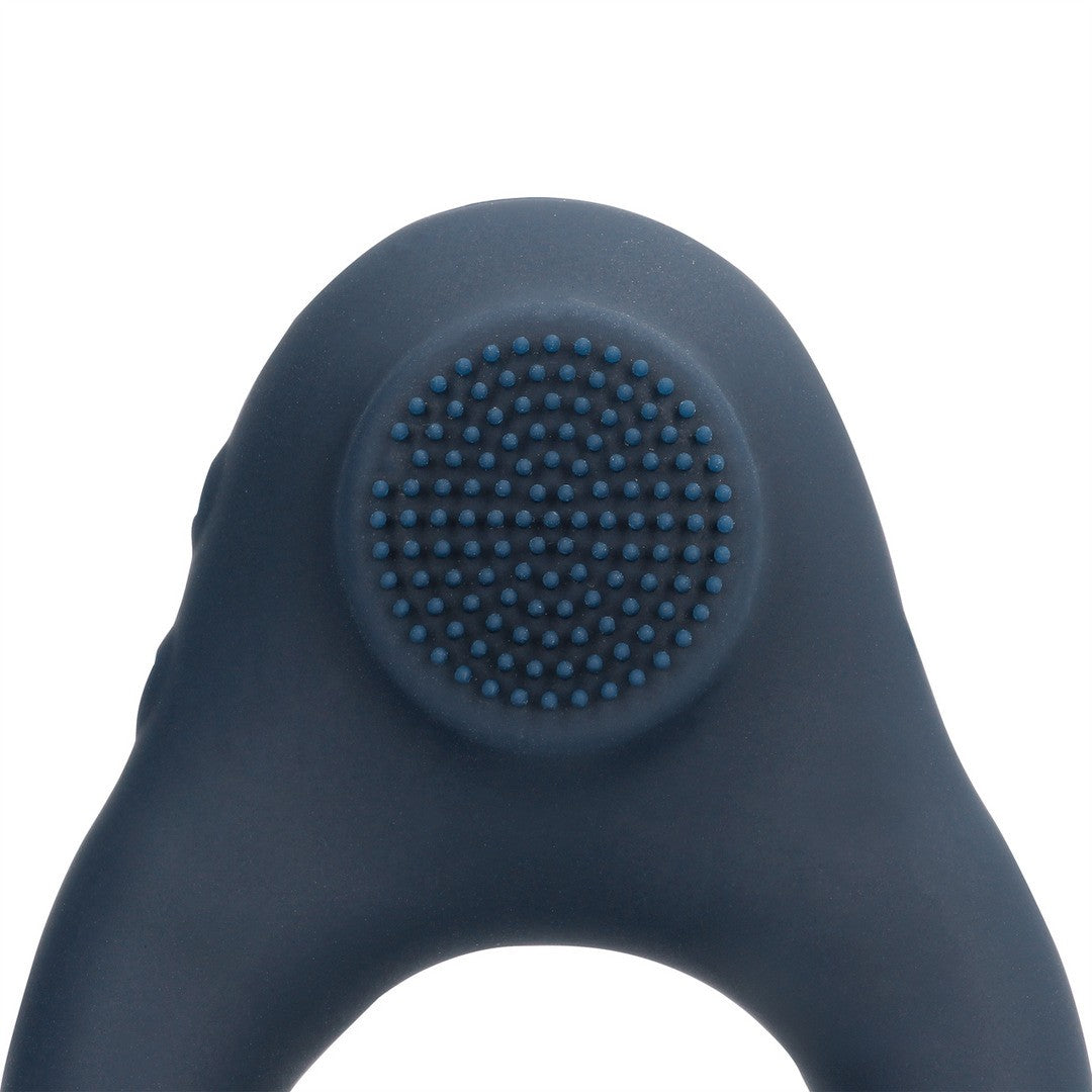 ANEL VIBRATÓRIO COM ESTIMULAÇÃO CLITORIANA AZUL ÍNDIGO LOVELINE - Lust Sexshop