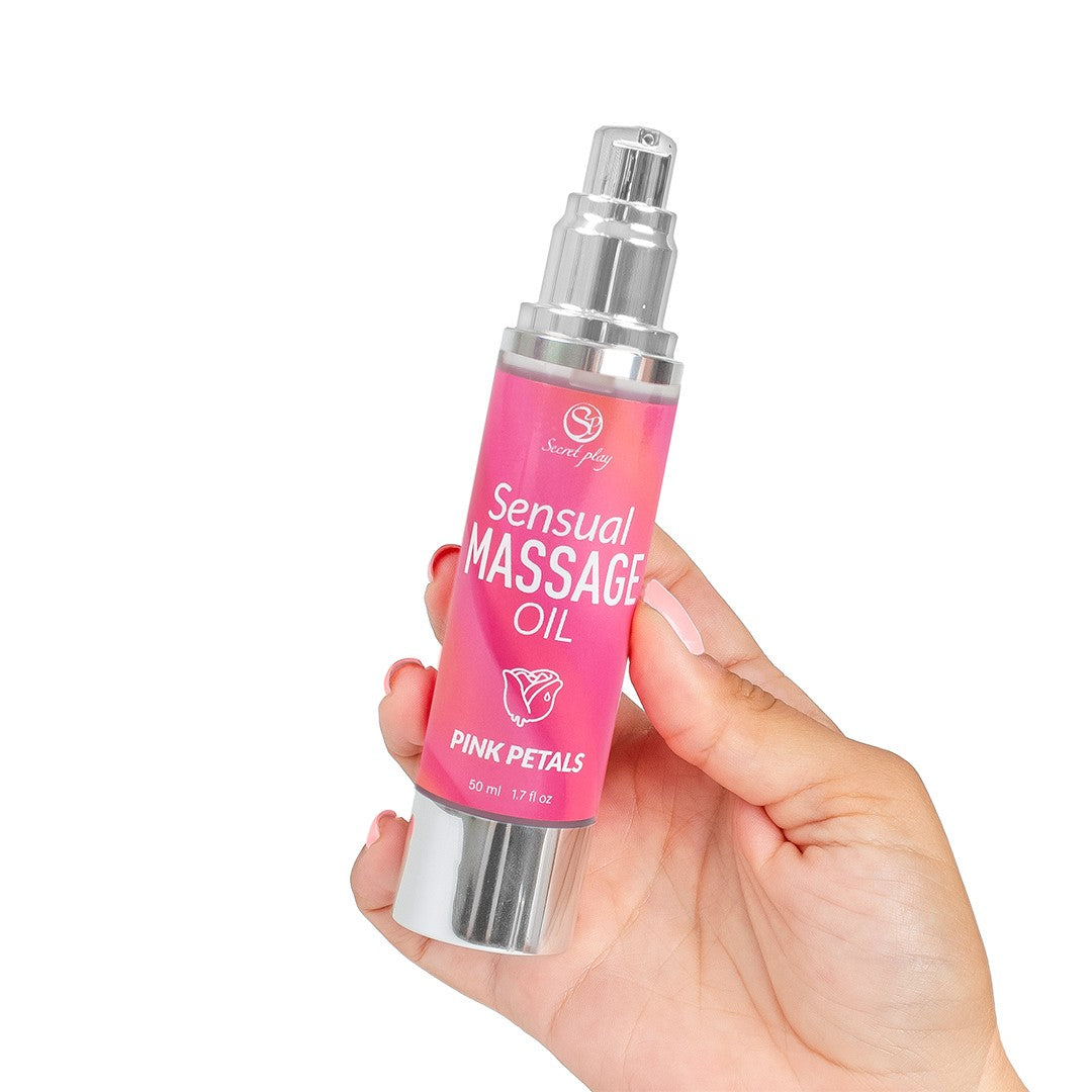 ÓLEO DE MASSAGEM AROMA PÉTALAS DE ROSA 50 ML SECRET PLAY