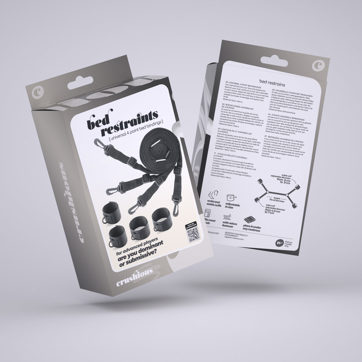 RESTRICCIONES UNIVERSALES BED RESTRAINTS CRUSHIOUS