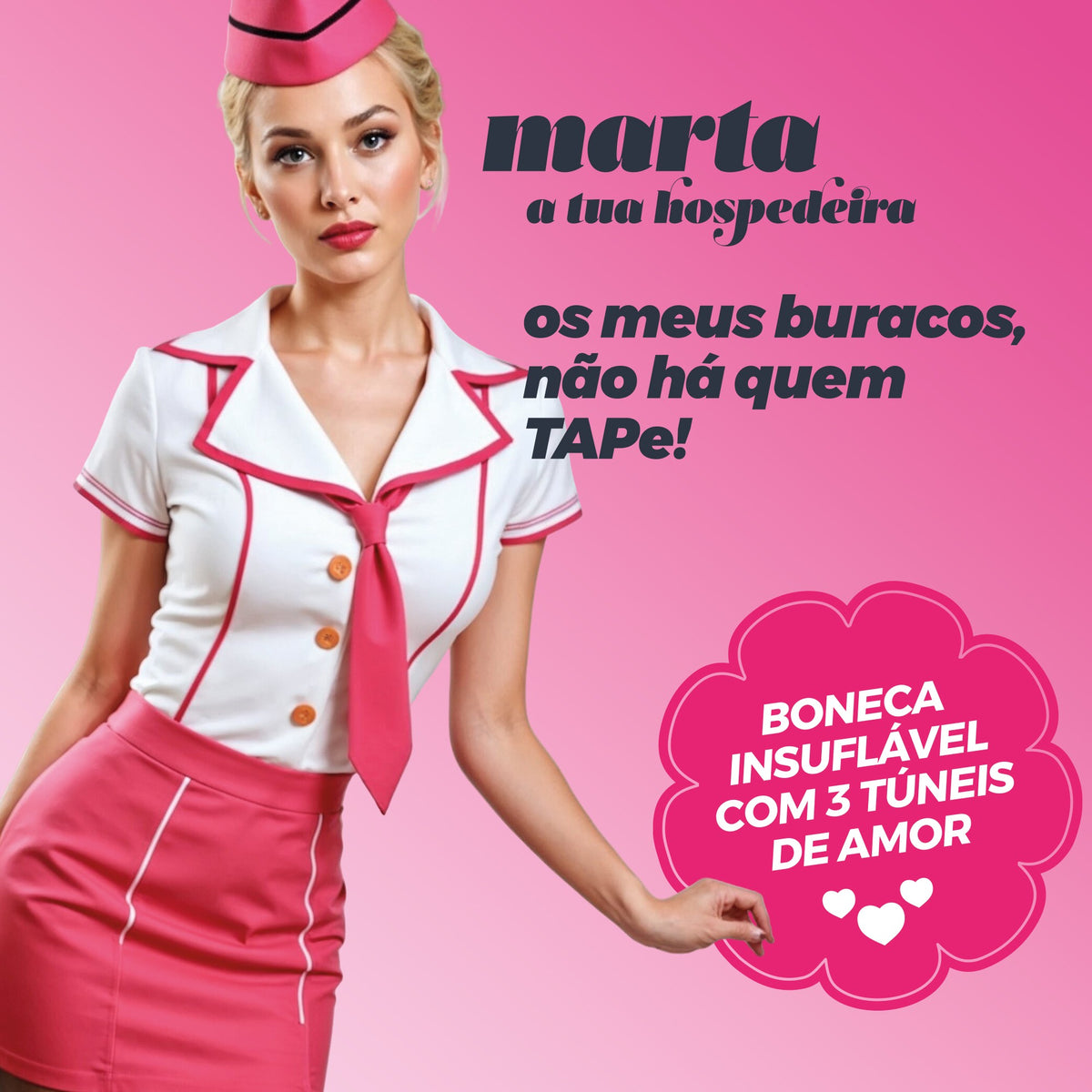 MARTA A HOSPEDEIRA BONECA INSUFLÁVEL LOIRA CRUSHIOUS - Lust Sexshop