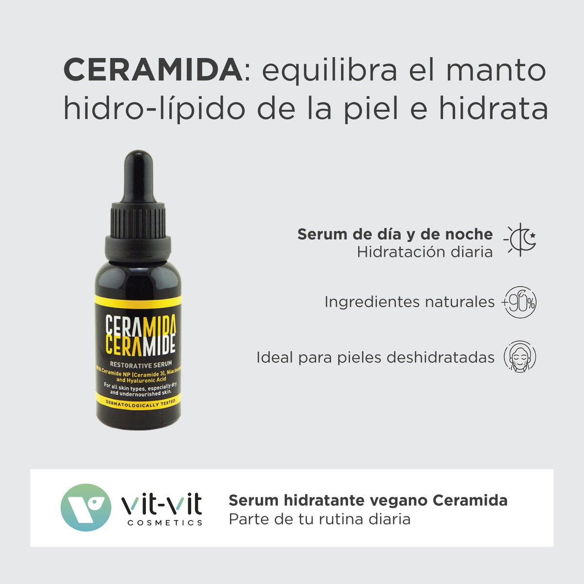 SERÚM CERAMIDE RESTORATIVE VIT VIT COSMETICS 30ML
