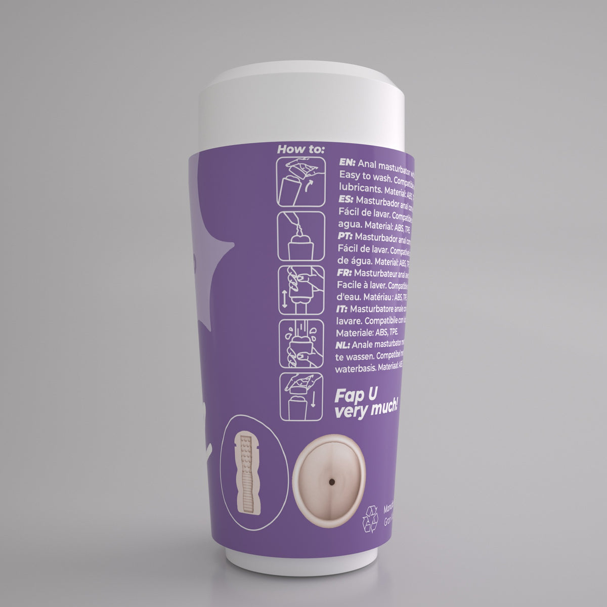 FAPPUCINO HOT BUNS MASTURBADOR ANAL PORTÁTIL CRUSHIOUS