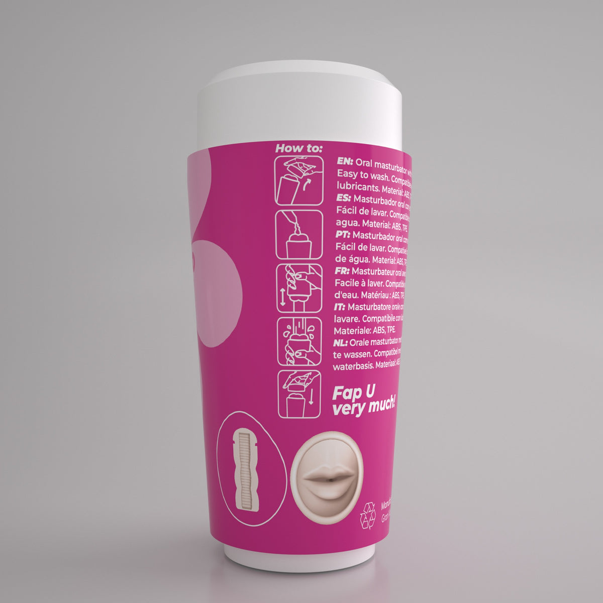 FAPPUCINO MASTURBADOR ORAL PORTÁTIL SWEET KISS CRUSHIOUS