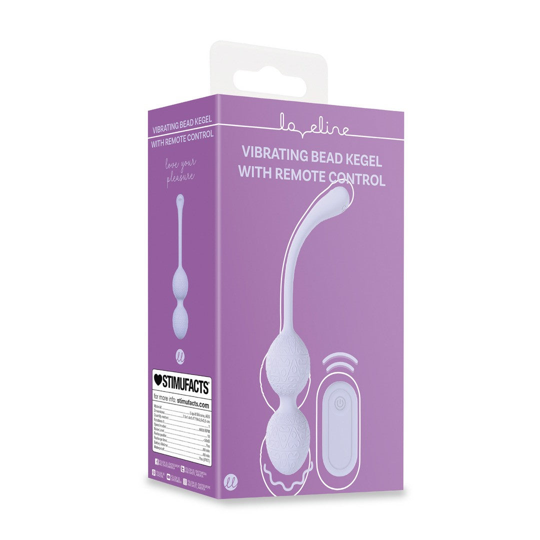 BOLAS VAGINALES BEAD KEGEL CON VIBRACIÓN Y MANDO LAVENDER LOVELINE 