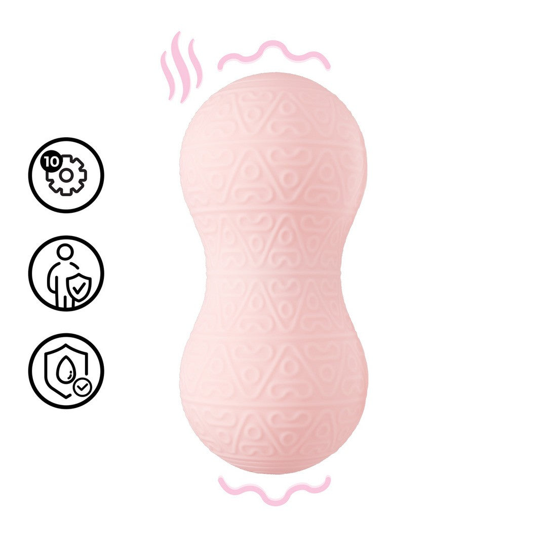 LOVELINE VIBRATING AND HEATING MASSAGER PINK