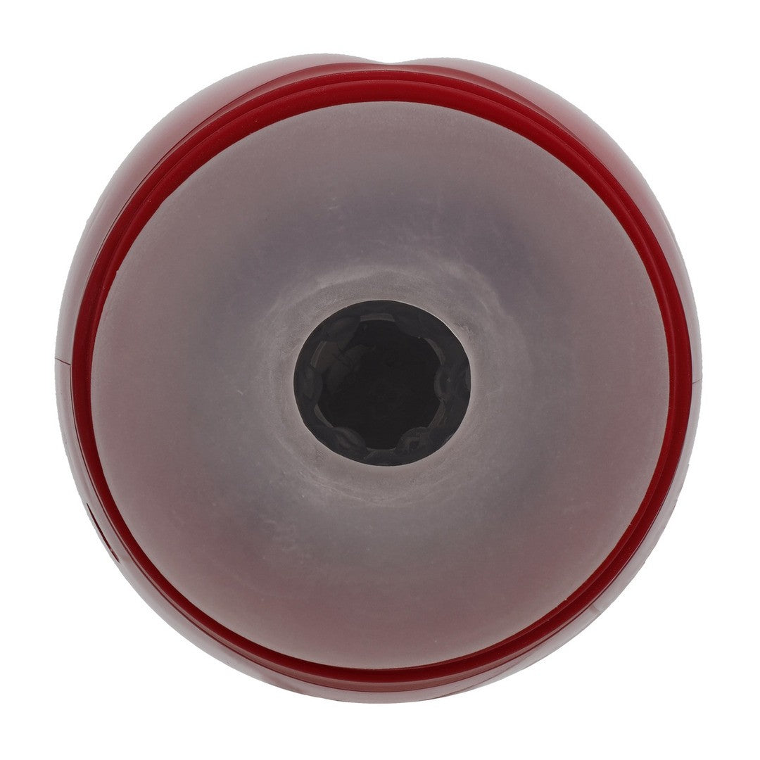 MASTURBADOR VIBRATORIO CON SUCCIÓN Y SOPORTE PARA TELÉFONO VIRTUO METALLIC RED PUMPED 
