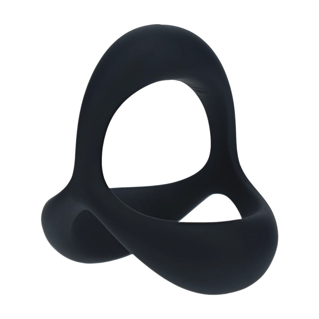 ANEL PARA O PÉNIS EM SILICONE TRI O ERGO PRETO LEVELZ - Lust Sexshop