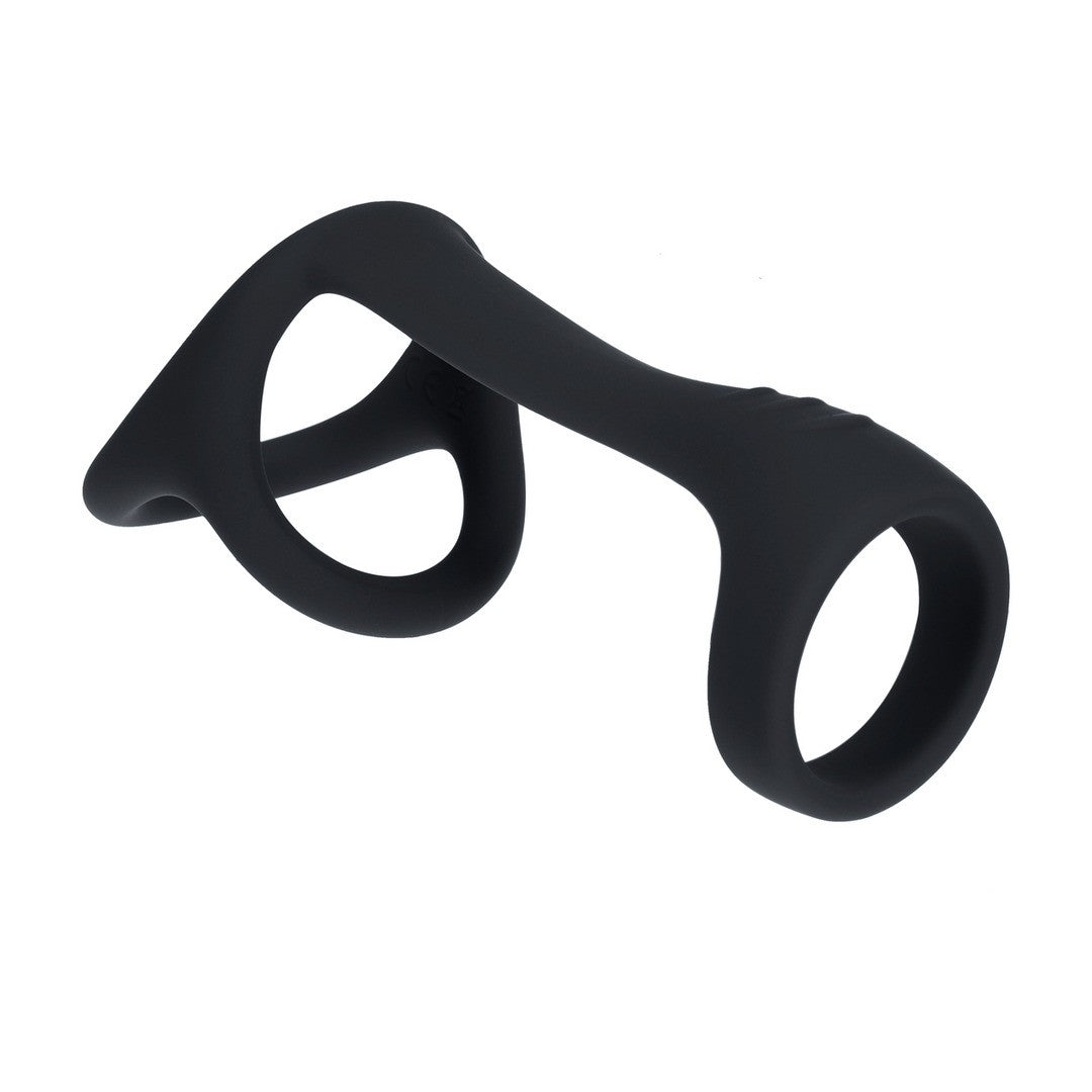 ANEL PARA O PÉNIS E TESTÍCULOS TRI O PRETO LEVELZ - Lust Sexshop