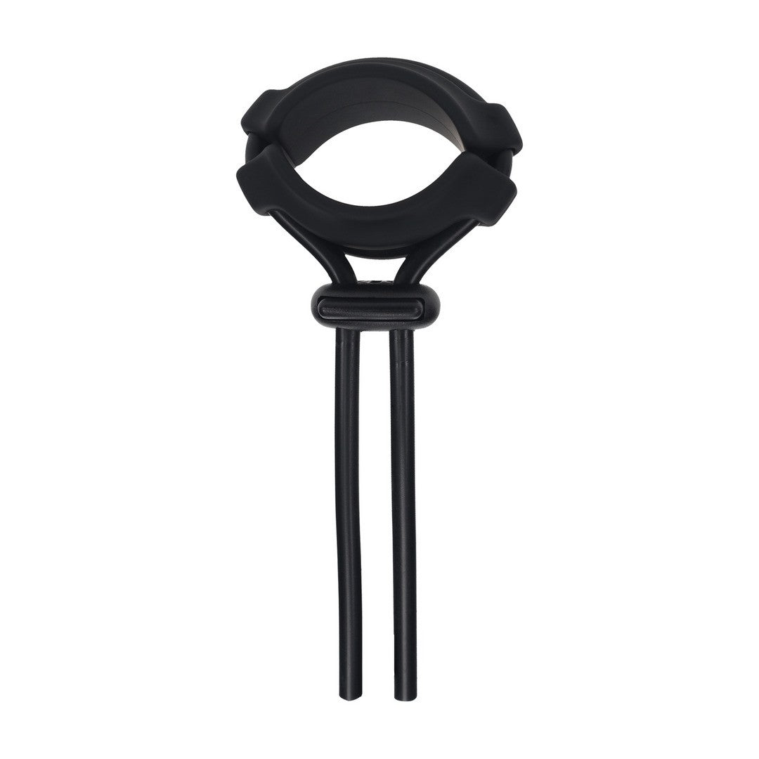 ANEL PARA O PÉNIS EM SILICONE AJUSTÁVEL E DESMONTÁVEL 5MM PRETO LEVELZ - Lust Sexshop