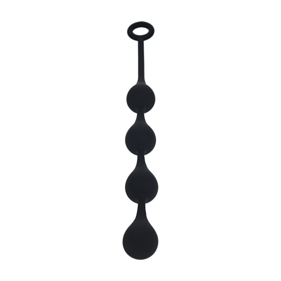 BOLAS ANALES DE SILICONA EN FORMA DE GOTA DE AGUA M 30MM NEGRAS LEVELZ