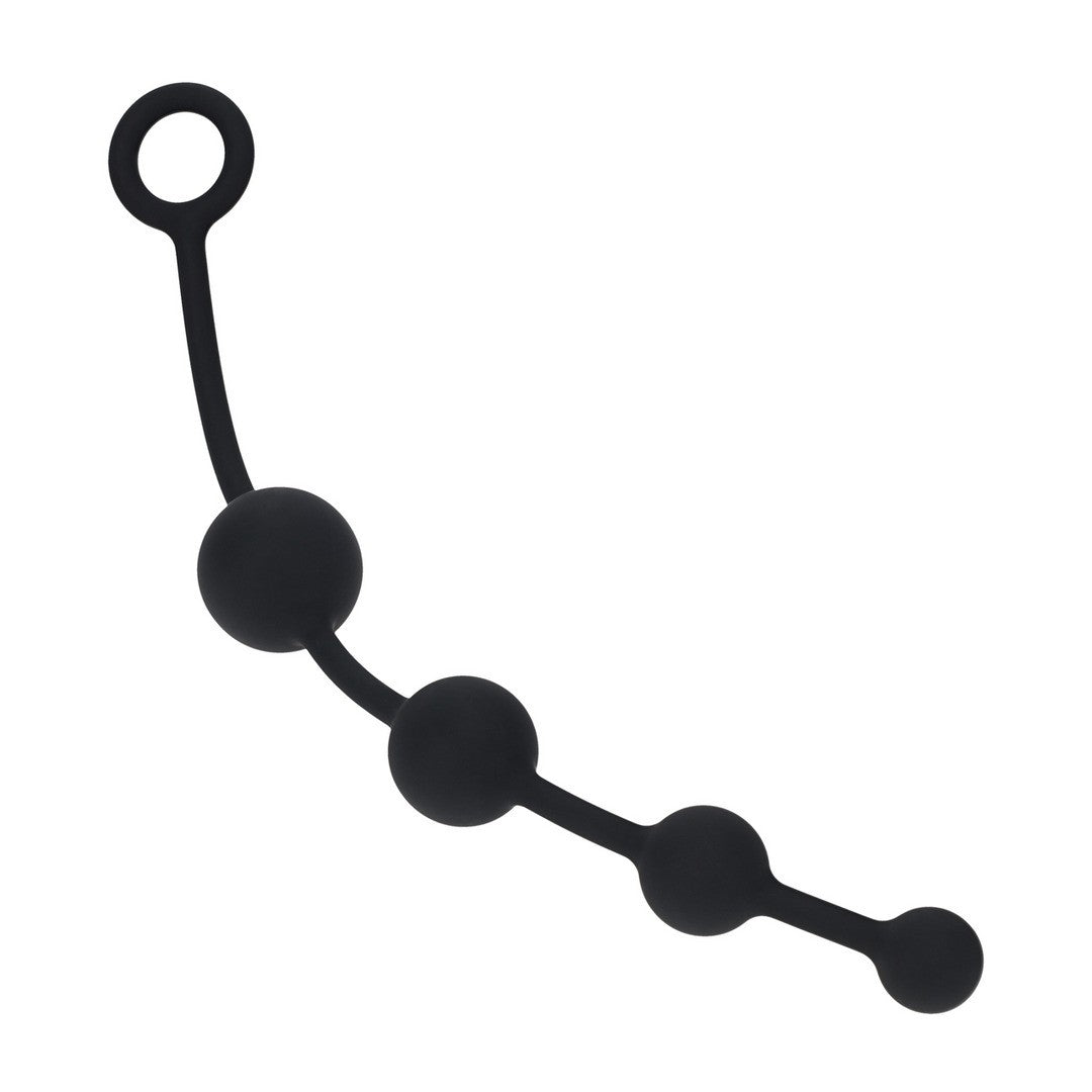 PERLAS ANALES DE SILICONA CURVADAS NEGRAS LEVELZ