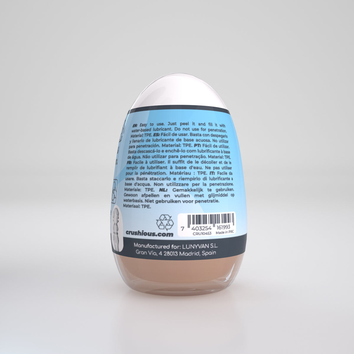 CRUSHIOUS EZY EGG THE LOVER MASTURBATOR EGG