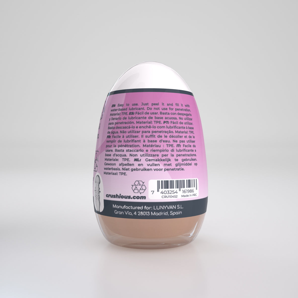 HUEVO MASTURBADOR EZY EGG THE SKILLED CRUSHIOUS