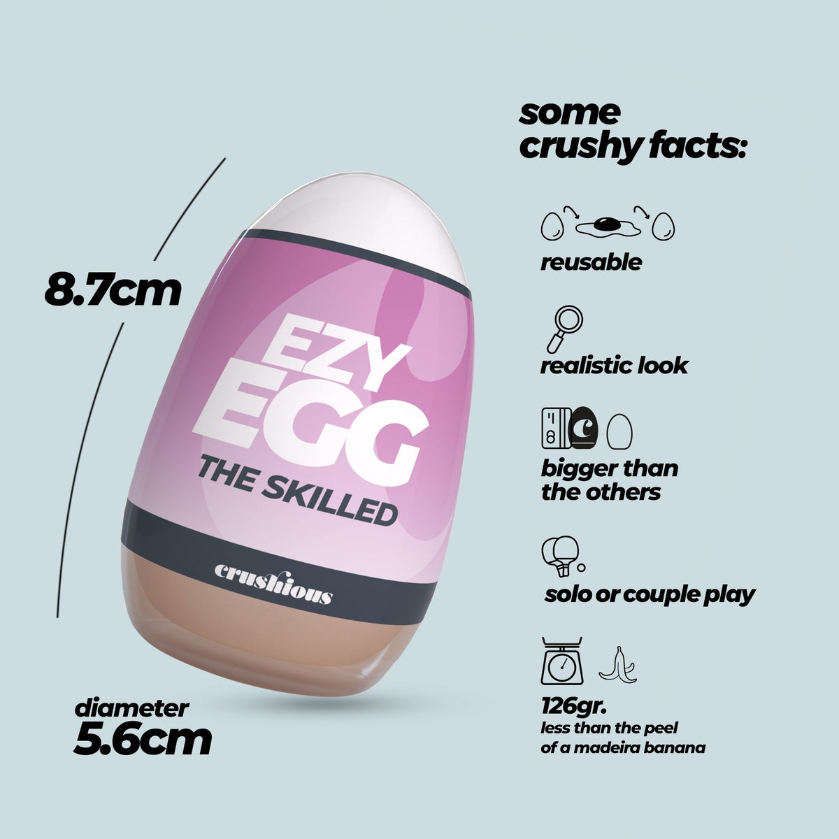 HUEVO MASTURBADOR EZY EGG THE SKILLED CRUSHIOUS