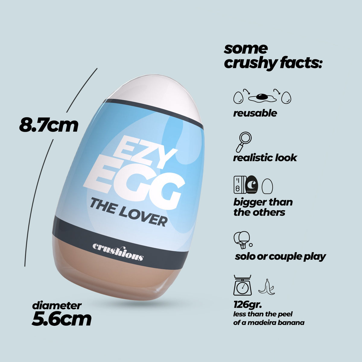 CRUSHIOUS EZY EGG THE LOVER MASTURBATOR EGG