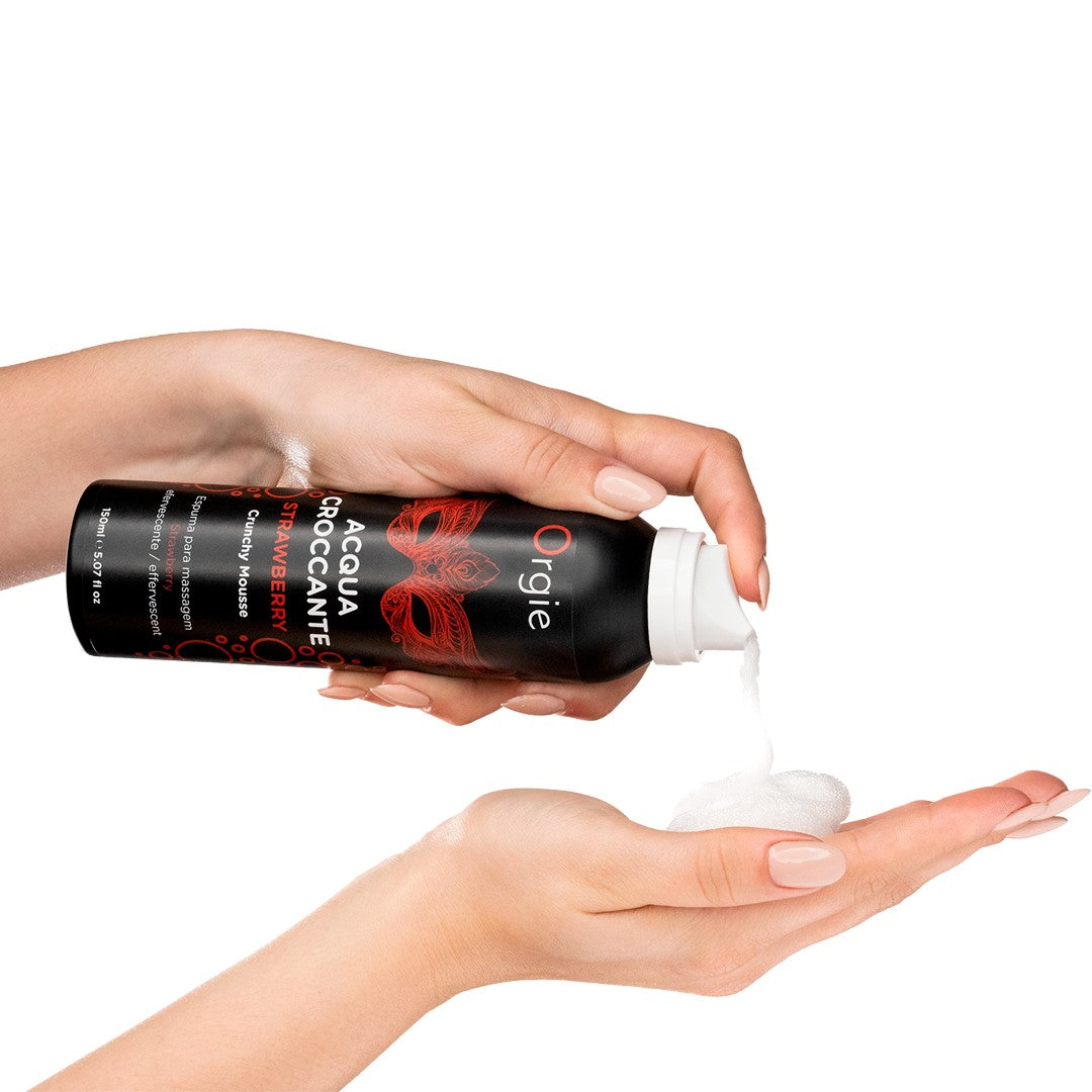 ESPUMA DE MASSAGEM CRACKELING ACQUA CROCCANTE MORANGO 150ML ORGIE