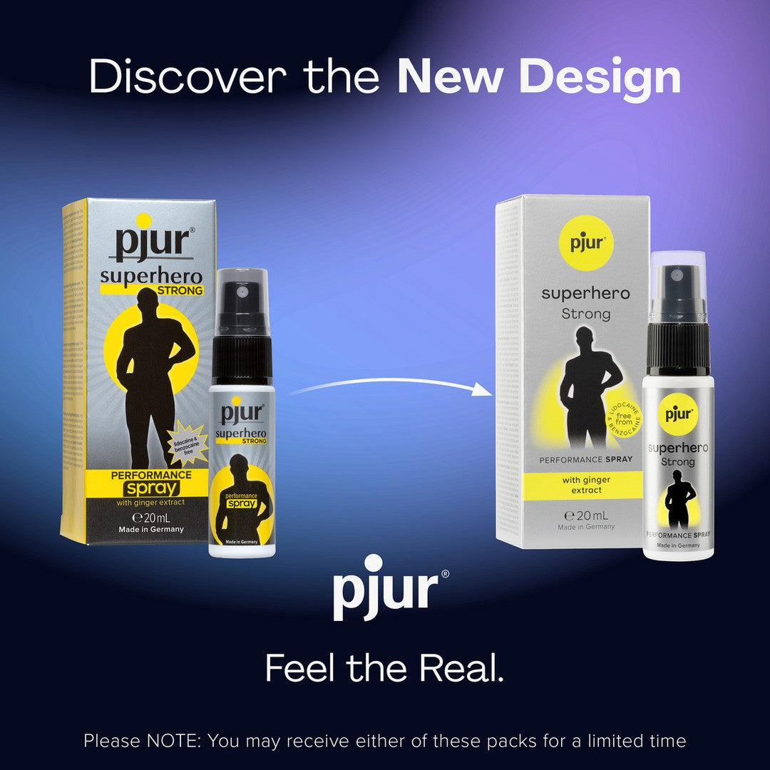 SPRAY RETARDANTE PJUR SUPERHERO STRONG 20ML - Lust Sexshop