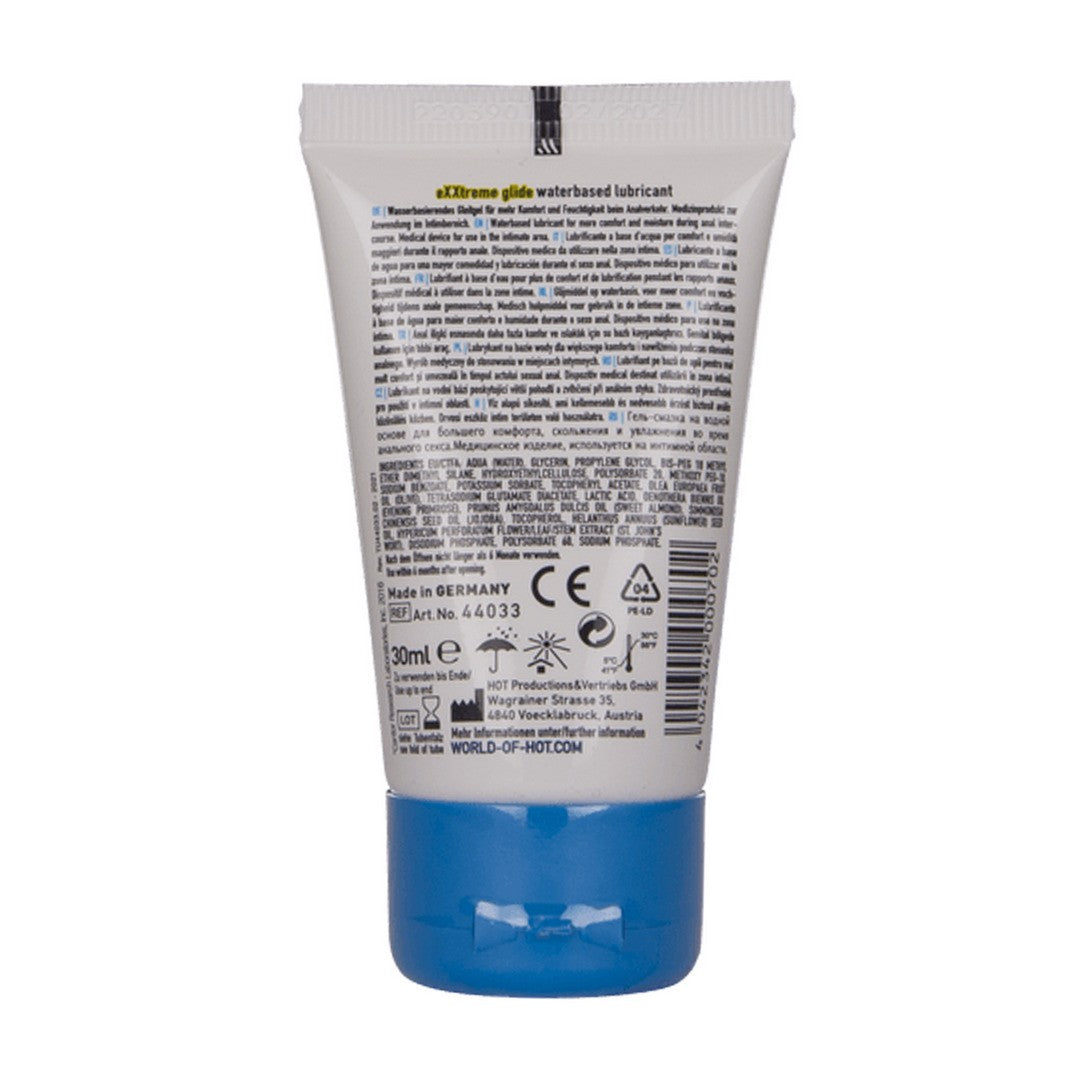 LUBRIFICANTE À BASE DE ÁGUA HOT™ EXXTREME GLIDE 30ML - Lust Sexshop
