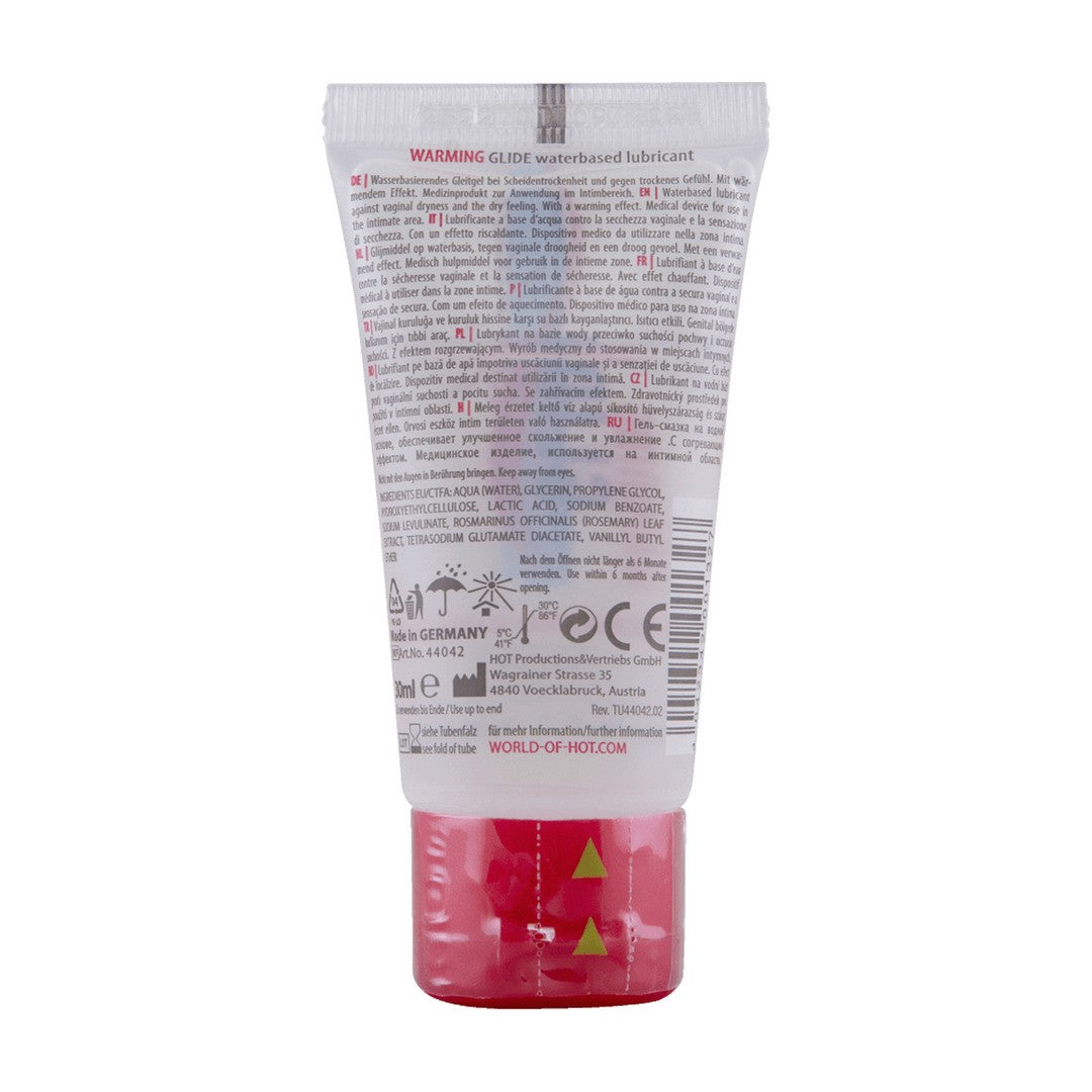 LUBRIFICANTE COM EFEITO CALOR HOT™ WARMING GLIDE 30ML - Lust Sexshop