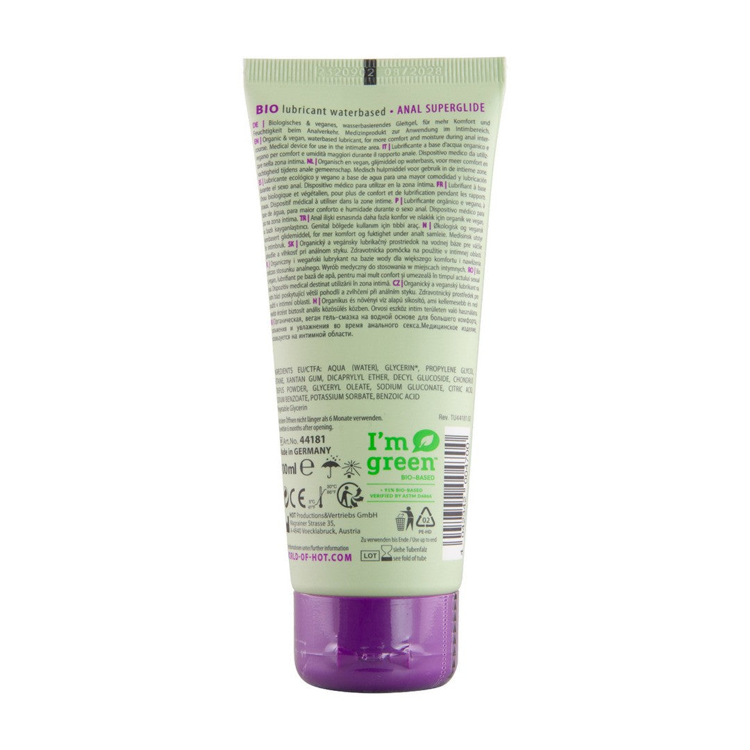 LUBRICANTE SUPERGLIDE ANAL HOT™ BIO 100ML