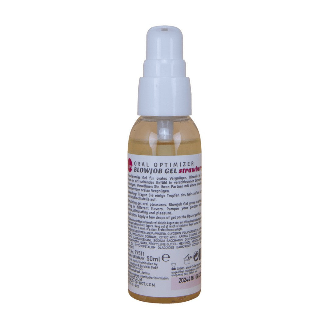 GEL INTÍMO ORAL OPTIMIZER BLOWJOB GEL SABOR MORANGO 50ML - Lust Sexshop