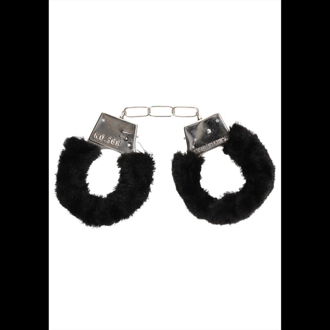ALGEMAS COM PELUCHE BEGINNER'S FURRY HANDCUFFS PRETAS - Lust Sexshop