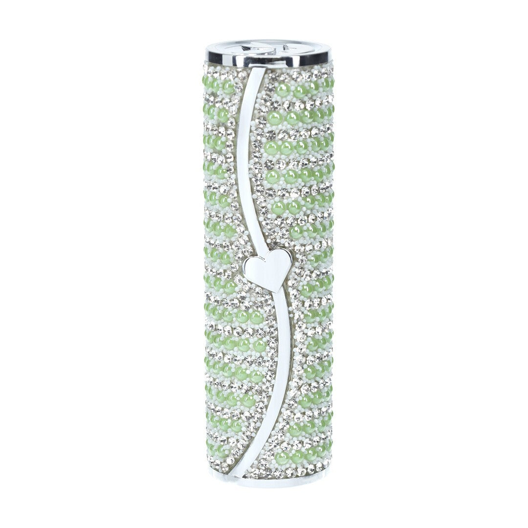 LOVELINE CANDY LIPSTICK VIBRATOR WITH 4 ATTACHMENTS GREEN