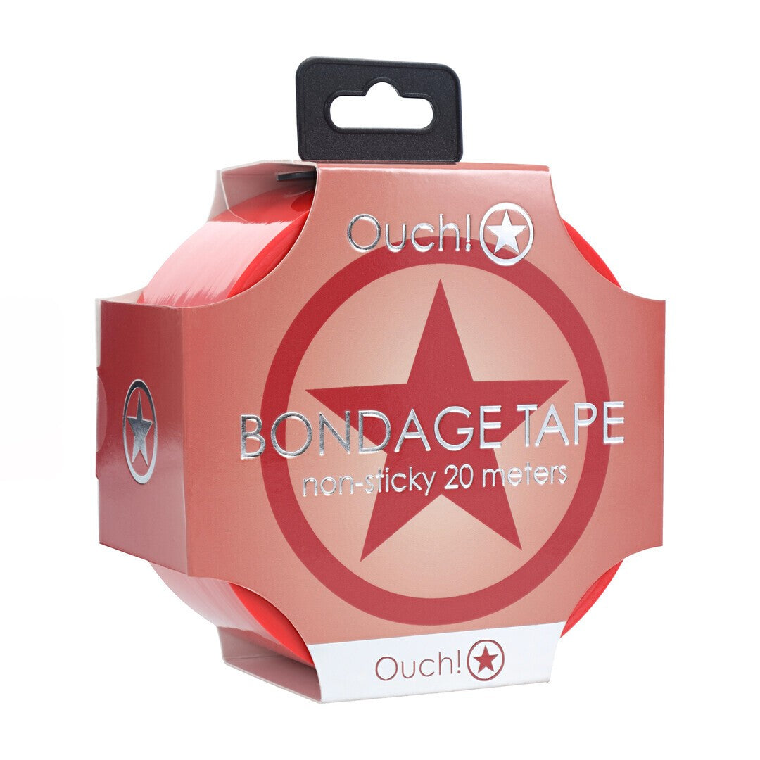 FITA BONDAGE PVC NON-STICK 20 M VERMELHO OUCH!