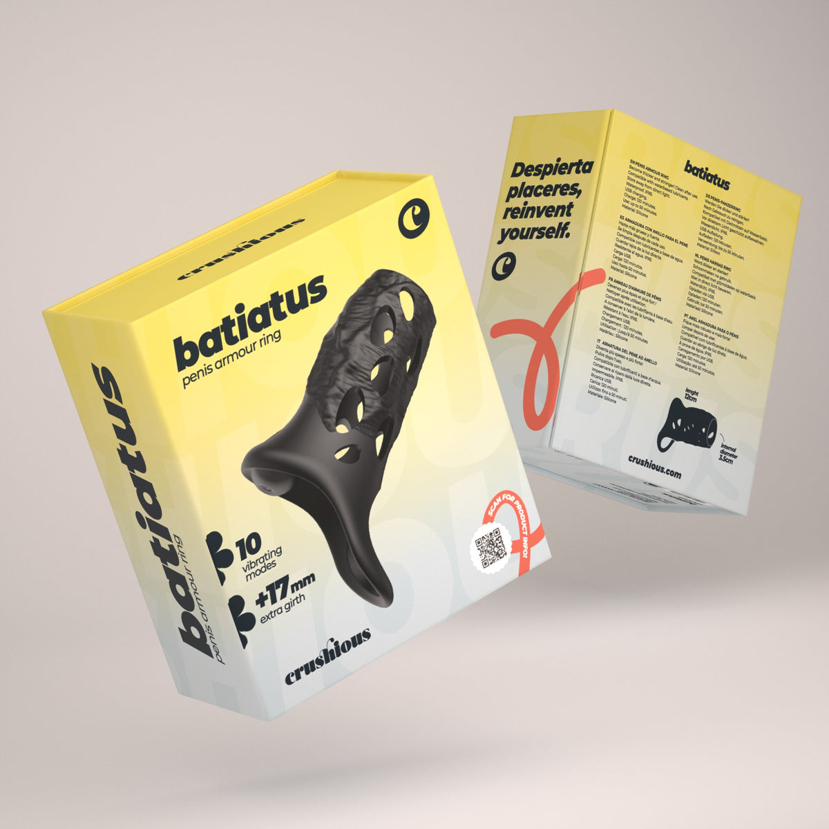 BATIATUS ANEL ARMADURA PARA O PÉNIS CRUSHIOUS - Lust Sexshop