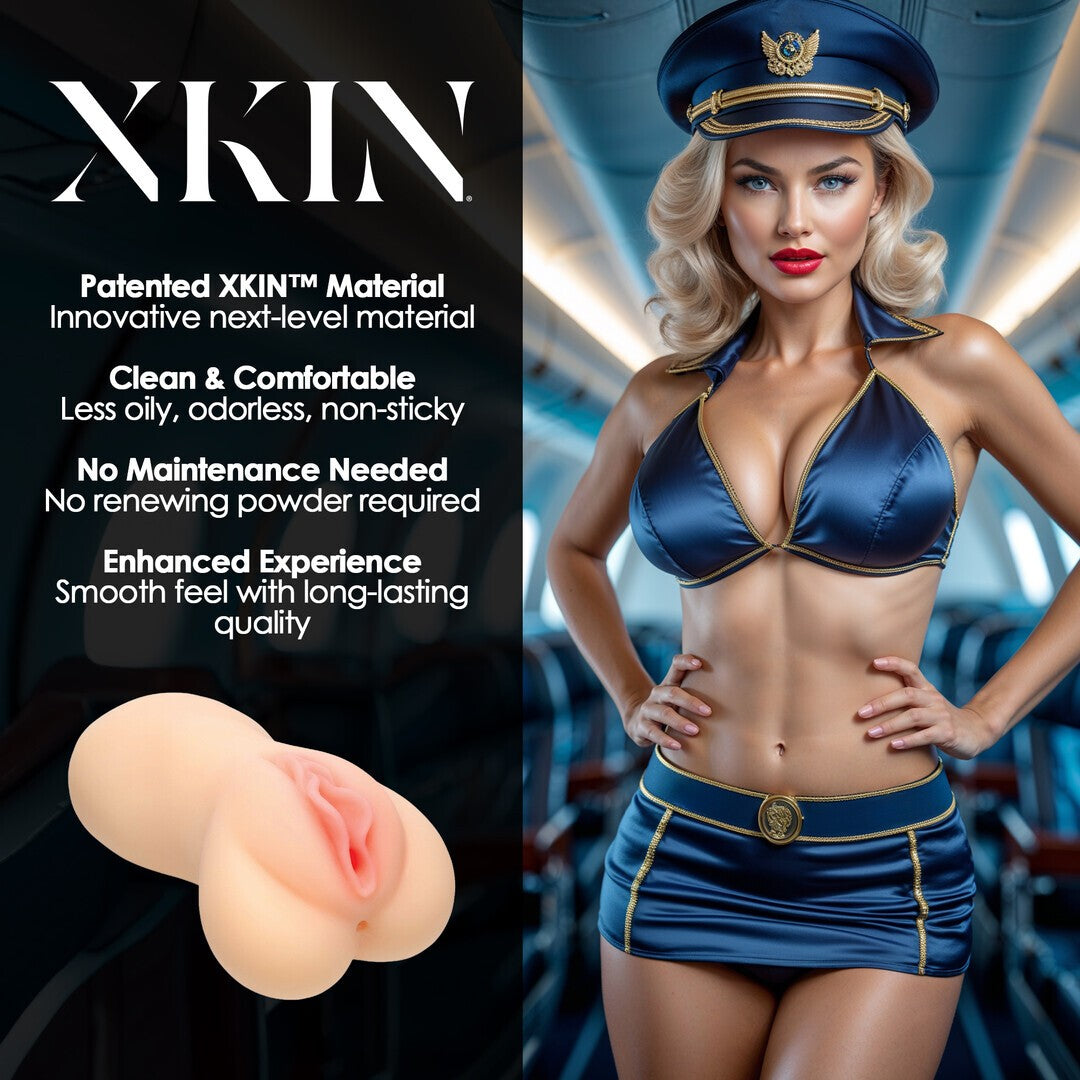 XKIN CARREER GIRLS IRRESISTIBLE STEWARDESS LEXI COCKPIT LARGE MASTURBATOR 335G FLESH