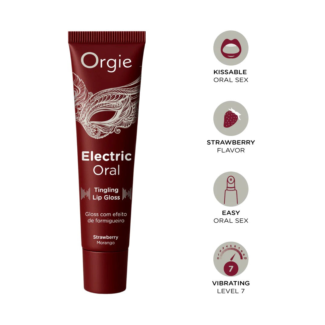 ORGIE ELECTRIC ORAL TINGLING LIP GLOSS 10ML